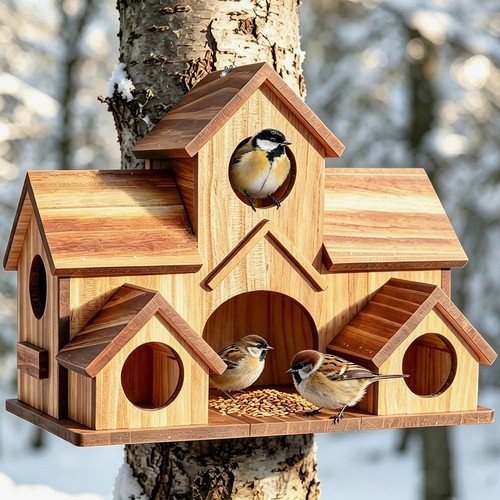 Dekoratives vogelfutterhaus - dekoratives,