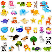 Tiermagnete 36 Stk Kühlschrankmagnete Kinder Lernspiel Magnettafel Babyspielzeug
