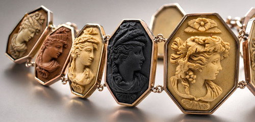 Armband gemme kamee - kamee,, 585