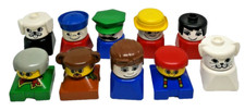 LEGO Duplo 10 alte Figuren Classic Alt Steckfiguren 80er Rarität