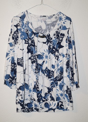 Weiß blaues shirt - weiß,