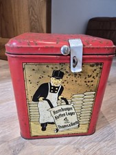 Blechdose Hamburger Kaffee- Lager, Thams & Garfs, Kaffedose Vintage