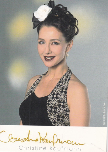 Autogramm christine kaufmann - autogramm,