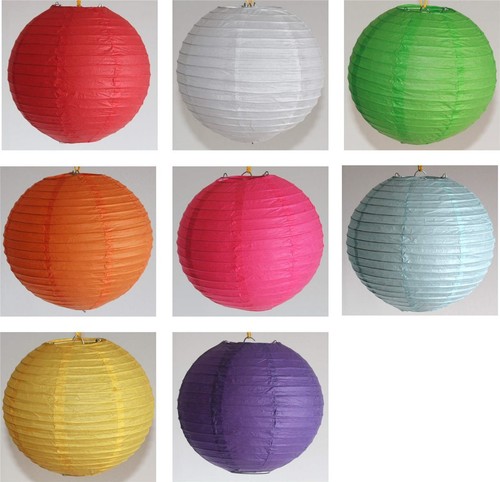 Lampion papier rund 20 - lampion,