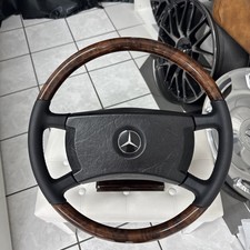 Mercedes-Benz Holz Leder Lenkrad Wurzelnuss W126 W116 C107 R107 SL107 Modelle