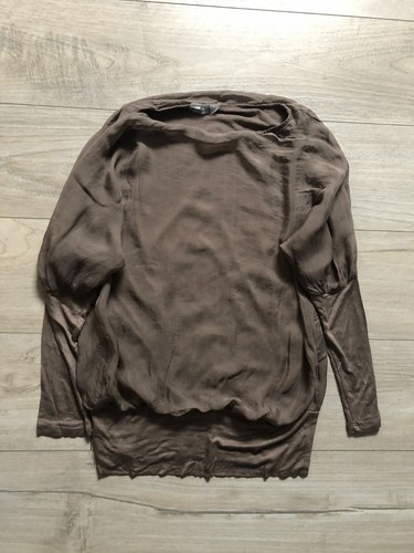 Toffee farb damen seidenshirt - toffee,