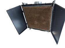 Mobiler Abluftkasten mit Ablagen, Lackierwand 1x1 m (Ohne Ventilator)