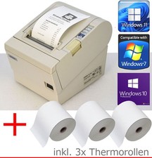 BON / KASSENDRUCKER EPSON TM-T88III SERIEL+ USB BIS WIN XP 7 10 11 3xROLS 88-3