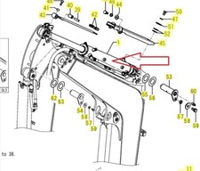 172B03-70300 Hydraulikzylinder Stielzylinder YANMAR VIO38-6