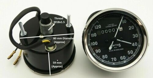 Replik smiths tachometer 120 - replik, 0-120