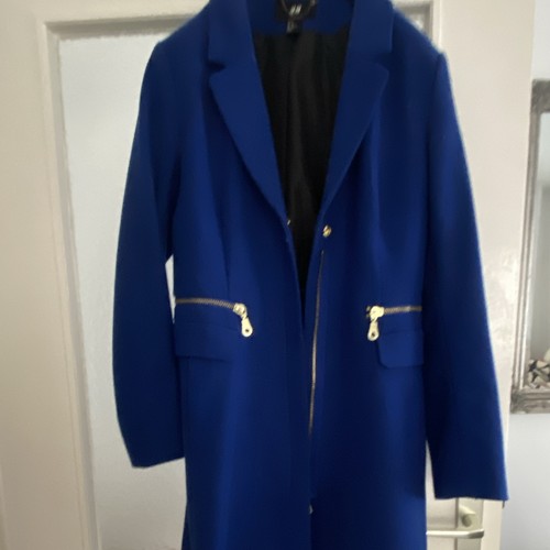 Damen mantel 38 blau - h&m,