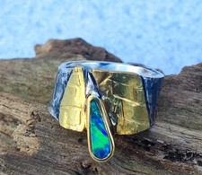 Unikat Ring Silber 925 Gold