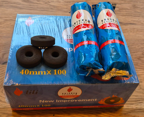 Shisha kohle 100 tabs - tabs, 40mm