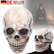 Halloween Skelett Maske Horror Totenkopf Maske Cosplay Latex Maske Schädel Maske