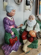 Romantisches Weihnachtspärchen Aus Keramik Unikat Weihnachten Dekoration