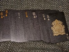 Plastik Spielkarten Wasserfest Schwarz Profi Pokerkarten Poker Karten Deck