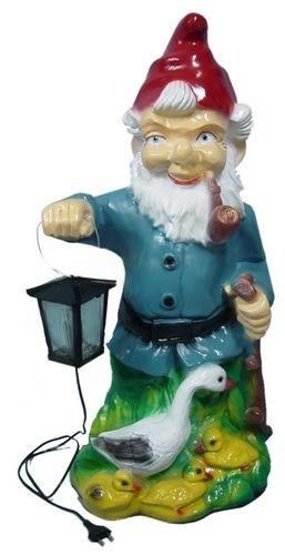 Zwerg mit laterne figur - mit,