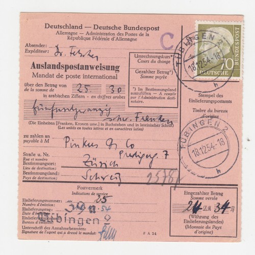 Bund 191 heuss - bund, ef