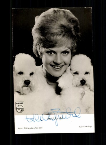 Heidi brühl autogrammkarte - heidi,
