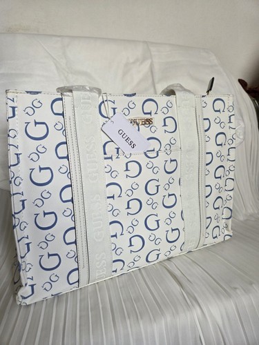 Guess shopper white duncan - white,