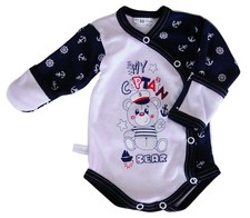 Baby Wickelbody Blau Anker