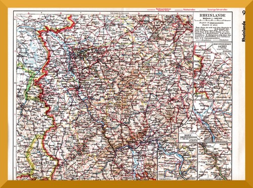 Rheinlande landkarte von - rheinlande,