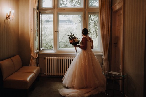 Linie brautkleid weiß - a-linie,