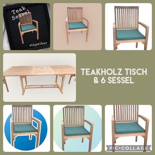Teak holz garnitur - garnitur, garten
