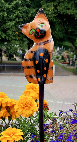 Pflanzenstecker katze - 4,