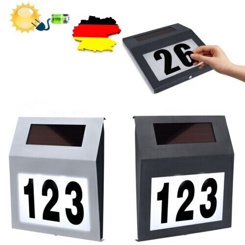 Solarhausnummer led solar - led,