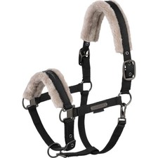 Eskadron Black P2 Halfter Double Pin Faux Fur Platinum 2025 Fellhalfter