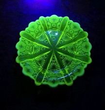 Uranglas Pressglas Teller