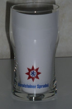 1 Wasser Glas Saft Glas Sammelglas, Gerolsteiner Sprudel, klein, alt