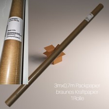Packpapier 0,7x3m braun Rolle