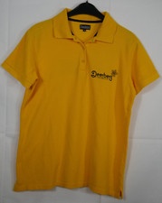 Damen DEERBERG Traumhaftes Poloshirt Gelb 100% Baumwolle Größe 40/42 TOP!