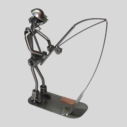 Schraubenmännchen angler mit - schraubenmÄnnchen,