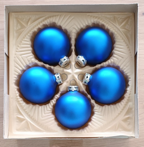Piece vintage glass baubles - 5,