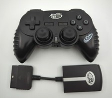 PS2 Mad Catz Wireless MicroCon Controller (Schwarz) inkl. Dongle, 2.4 GHz