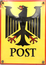 DEUTSCHE POST / Altes Emailleschild 
