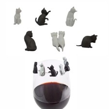 Katzen Glasmarkierer 6er Set