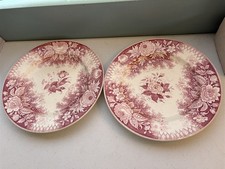 2 old dinner plates, Villeroy
