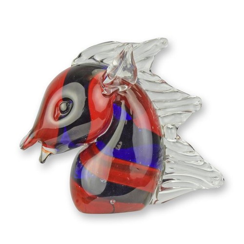 Glasfigur pferdekopf - glasfigur, im