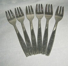 Besteck 6 Kuchengablen Herosil