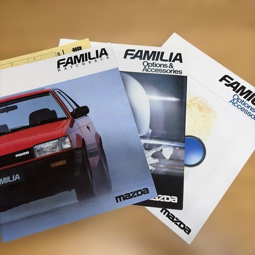 Catalog mazda familia car - catalog,