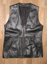 lange Damen- Lederweste Weste