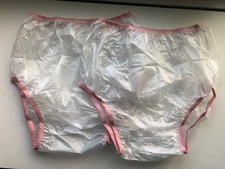 Gummihose Windelhose X2  Inkontinenzschutzhose Windelhose Culotte PVC Groß L