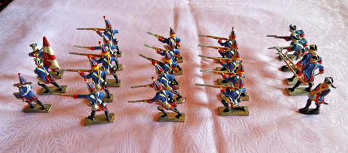 100x zinnfiguren flachfiguren - 100x,