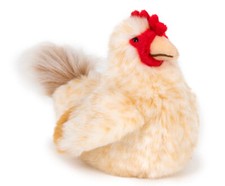 Henne Huhn sitzend Plüsch Kuscheltier Plüschtier Stofftier NEU H= 18 cm, L= 23cm