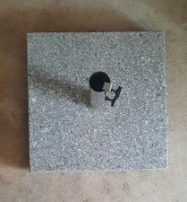 Sonnenschirmständer, Granit, 50 x 50 cm, mit Rollen