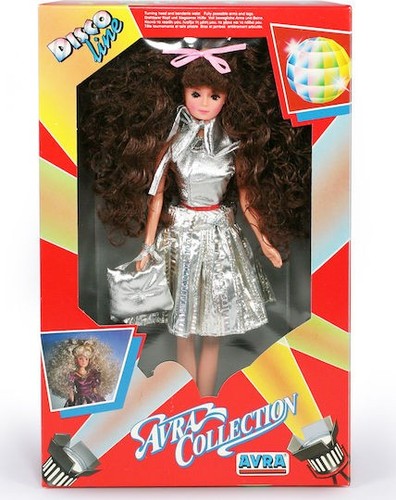Vintage gummi disco puppe - gummi,